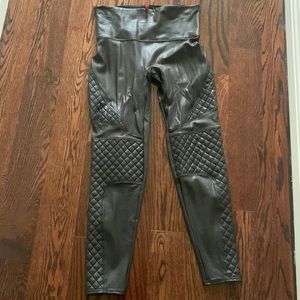 Spanx Moto faux leather leggings nwot